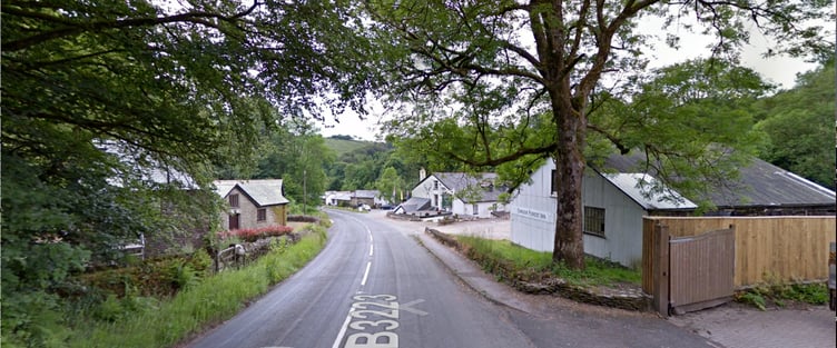 A view entering Simonsbath, on Exmoor