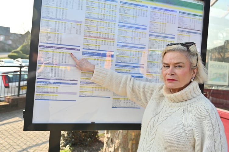 MP Rachel Gilmour has taken complaints about the No 28 Minehead to Taunton bus service to the Government. PHOTO: Office of Rachel Gilmour.