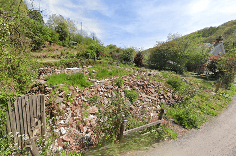 The derelict plot near Brompton Regis after the demolition of the ruins of Malcolm Baker's house where he died in a fireball explosion. PHOTO: Google Maps.