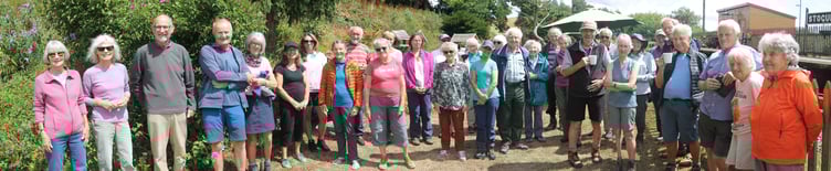 Some of the members of the Somerset Walking Group.
