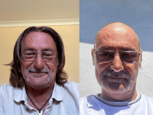 Head shave to “give something back”