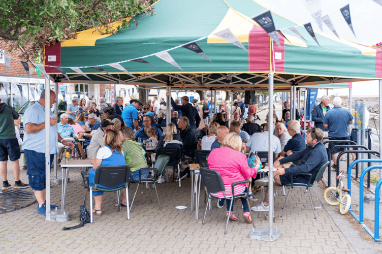 Hundreds joined in celebrating Watchet Marina's relaunch. PHOTO: FLYTE Creative Media.