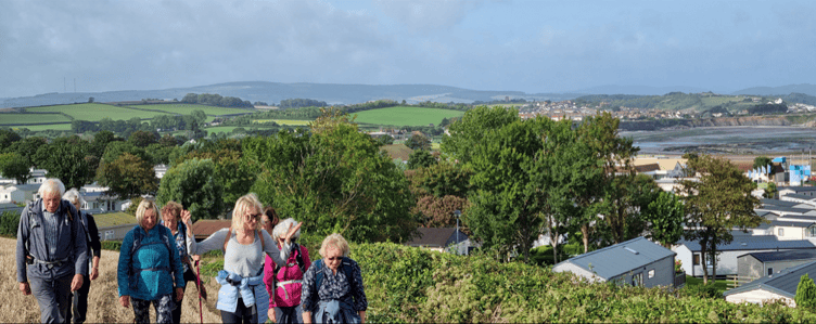 Walkers on the Quantock Hills during last year's Somerset and Exmoor Coast Festival.