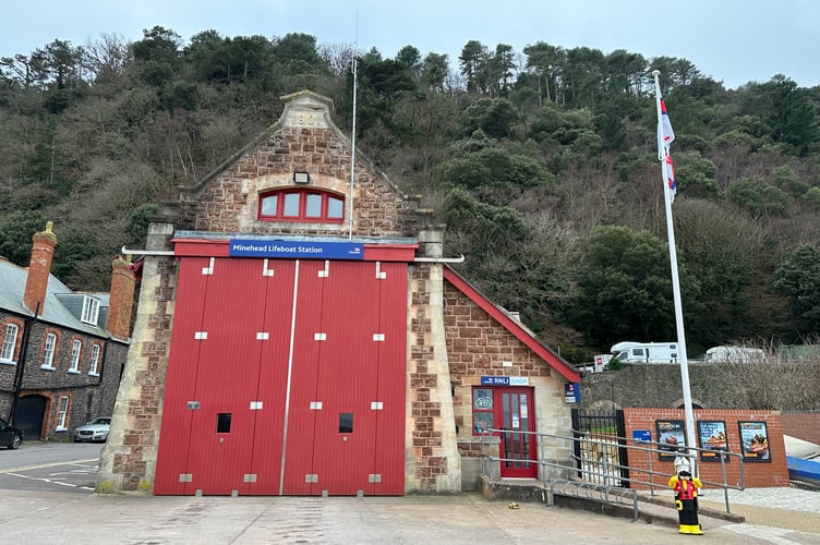 Minehead lifeboat station's shop adjoins the boathouse in Quay West. PHOTO: RNLI.