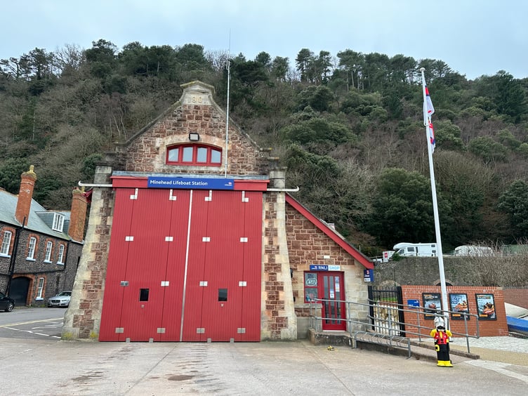 Minehead lifeboat station's shop adjoins the boathouse in Quay West. PHOTO: RNLI.