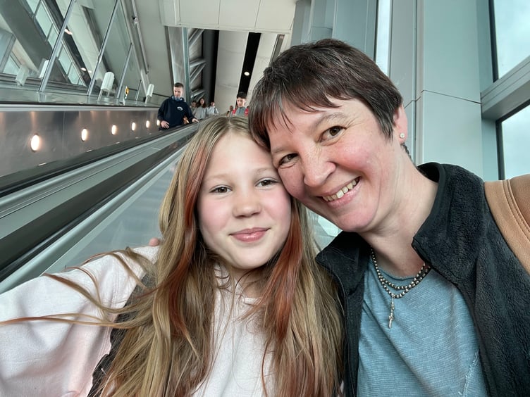 West Somerset Methodist minister the Rev Chloe Kingdon and her daughter Ellie.