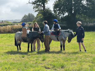 Just the two runners racing as Instagram famous pony visits Pond House