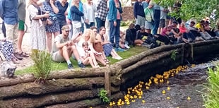 Hundreds of ducks taking to river in fund-raiser