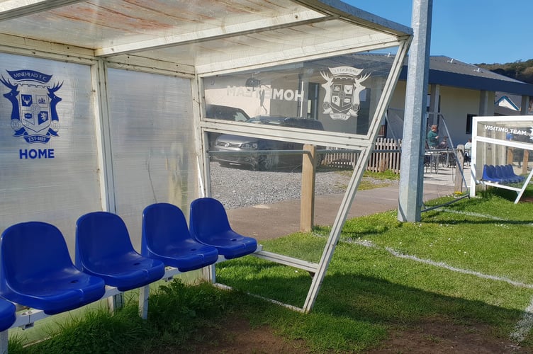 Minehead Football Club wants to replace its portable plastic 'dugouts' with permanent ones made from concrete and recessed into the ground.