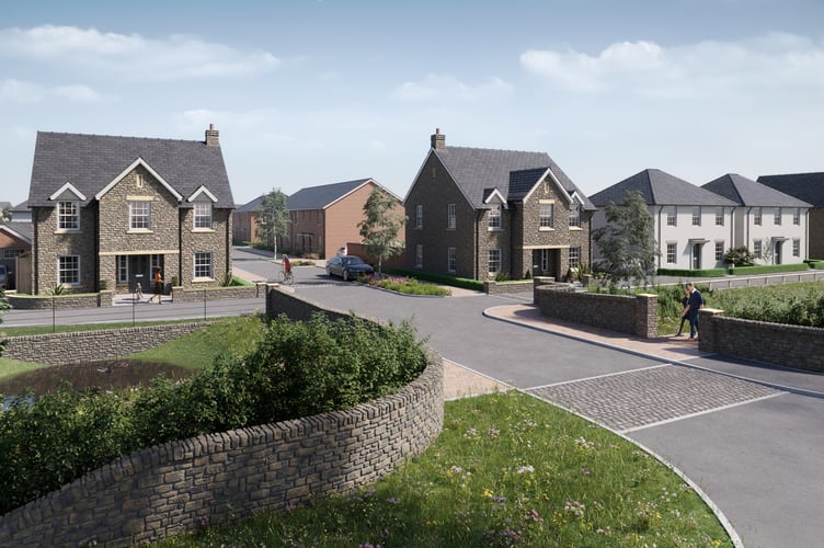 A computer generated image of how Edenstone’s Underwood Gardens development in Watchet should look. IMAGE: Edenstone.