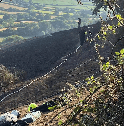 Hot and dry weather keeping fire crews busy