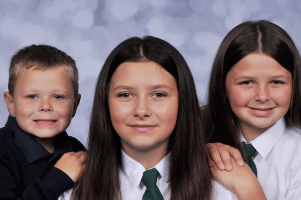 Watchet children Alana, Ruby, and Aj Cridland, and their mother Carla, were made homeless when a fire devastated their house in the early hours of the morning.