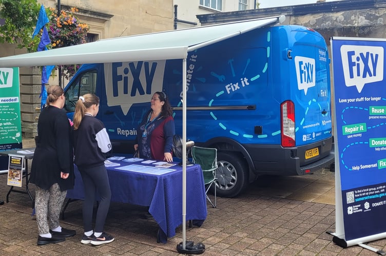 The Fixy van will attend the launch of a West Quantocks Repair Café in Watchet in September.