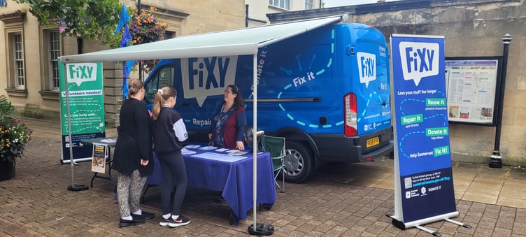 The Fixy van will attend the launch of a West Quantocks Repair Café in Watchet in September.