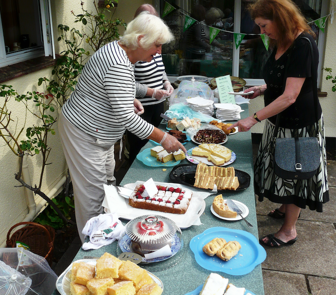Cakes are a perennial favourite at Bicknoller's annual Macmillan Cancer Support Garden Fete.