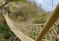 St Audries Bay rope bridge to beach is escape route for people cut off by tide
