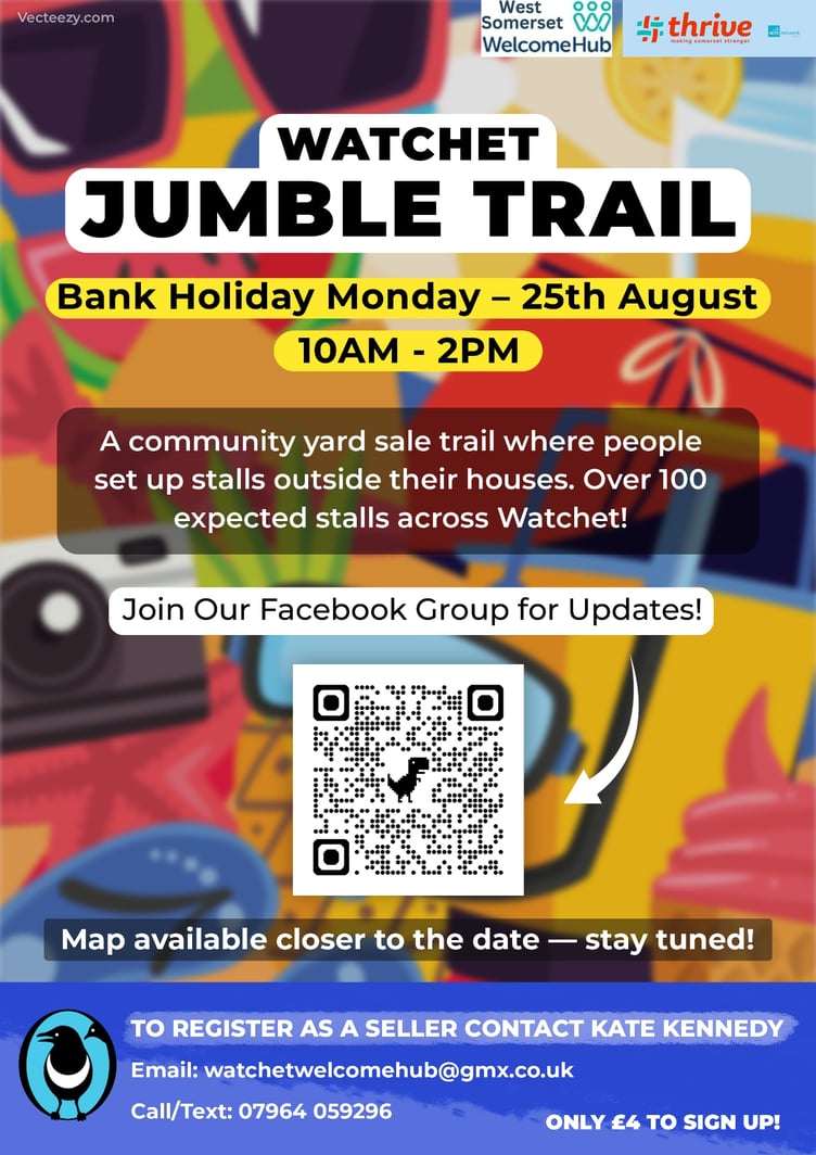 A second jumble trail is being planned in Watchet for Bank Holiday Monday.
