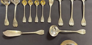 Victorian silver cutlery fetches nearly £10k