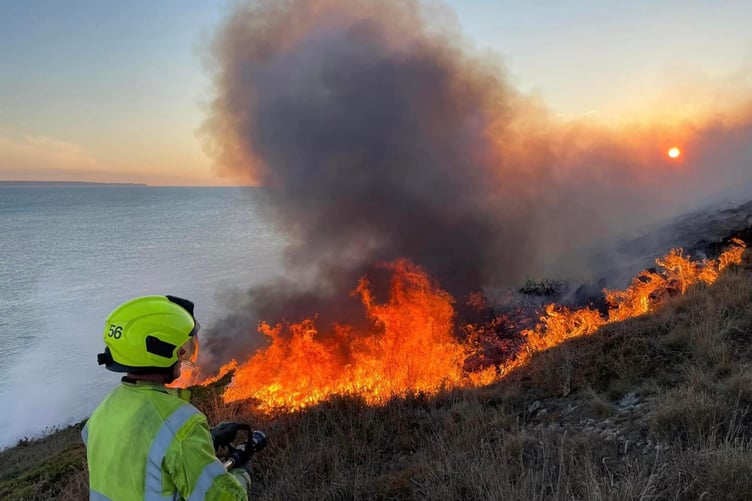 Three wildfires on the Quantock Hills in two days have led to an appeal for people not to use barbecues or light any open fires.