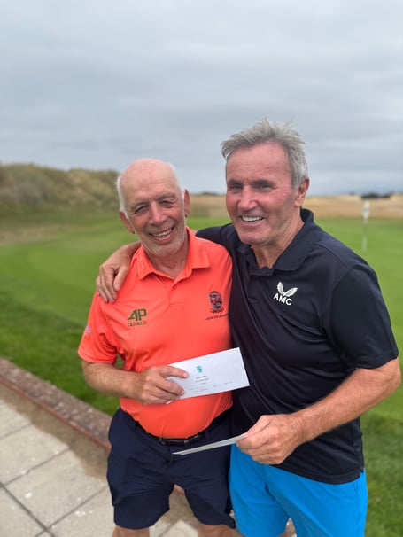Winners of 4BBB Open - Tony Bowden (left) and Nigel Gardner.