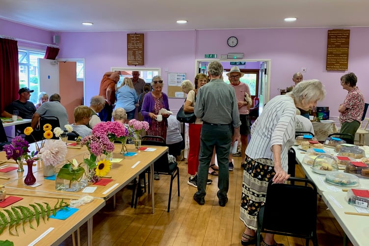 Some of the attendees at Timberscombe Show.