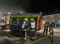 Residents evacuated as village flat catches fire