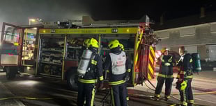 Residents evacuated as village flat catches fire