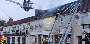 Family made homeless by village fire
