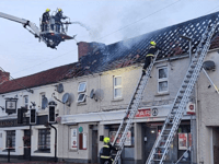 Family made homeless by village fire