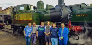 West Somerset volunteers attend steam loco relaunch
