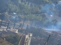 Steam trains halted after village suffers huge fire