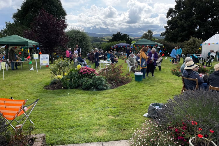 A scene from a previous Coleridge committee Bicknoller garden fete supporting Macmillan Cancer Care.