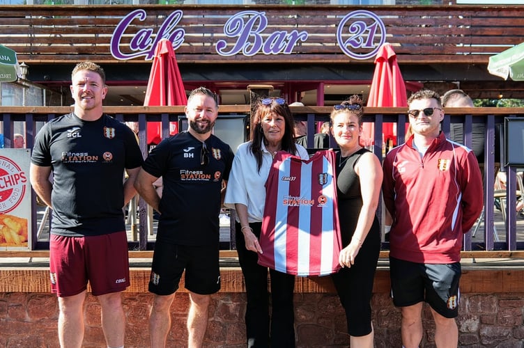 Left to right , Stephen Lynch, Brian Hall, Lorraine Pegler, Gemma Hall , Luke Badcock 