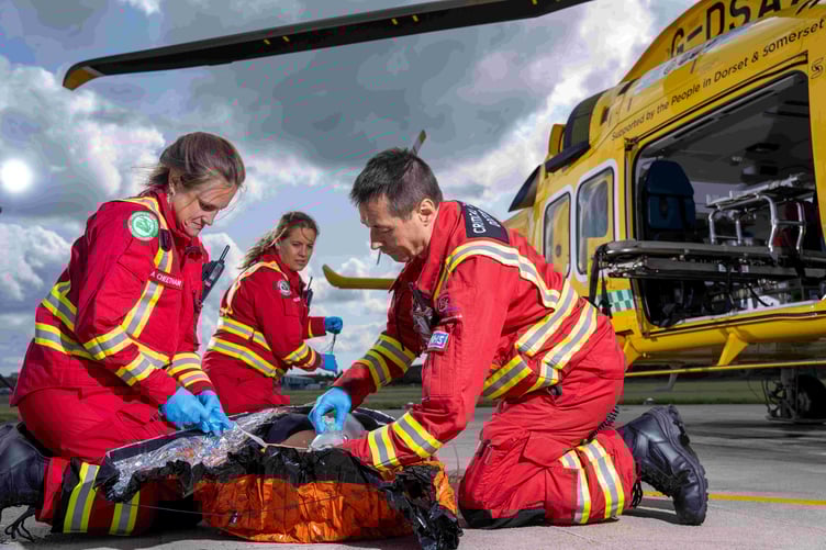 Dorset and Somerset Air Ambulance's critical care team.
