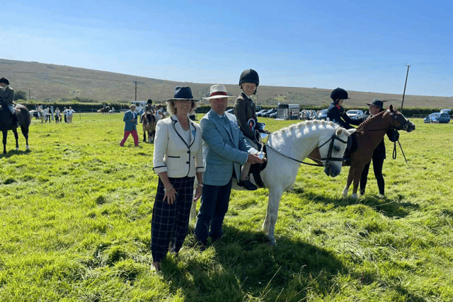 Archie Muir on Thistledown Royal Lustre won his first ridden championship at Hawkridge Revel on Monday.