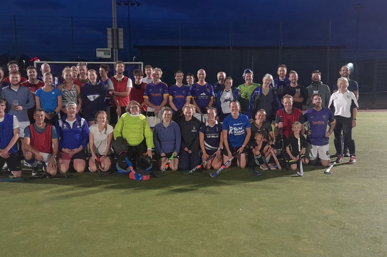 Players who took part in the successful Charity Summer Hockey League at Minehead