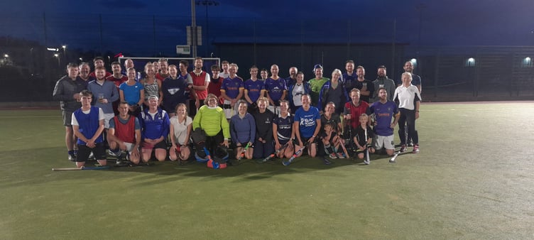 Players who took part in the successful Charity Summer Hockey League at Minehead