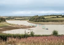 Water levels plunge at giant Exmoor reservoir after dry spring and warmest summer