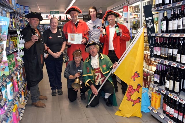 Watchet Co-operative store was reminded in a centuries old tradition by the town's Court Leet of the need to ensure its ales were kept up to standard.