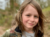 Theo, aged nine, litter picking for 100 days for charity