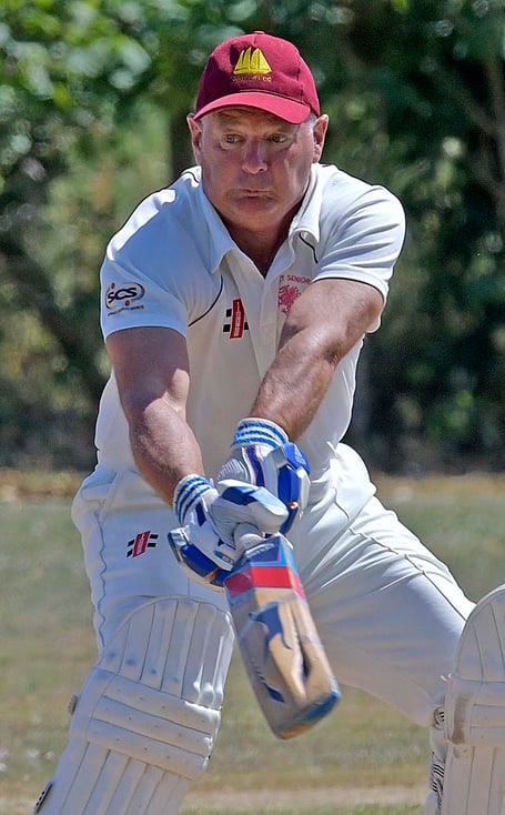 Paul Sparks in action for Watchet against Ashbrittle earlier this season
