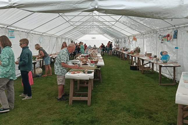 Exford and Simonsbath's annual flower and produce show was opened by MasterChef finalist Louise Lyons Macleod.