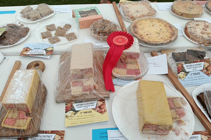Some of the cookery entries in the 2025 flower and produce show for Exford and Simonsbath.