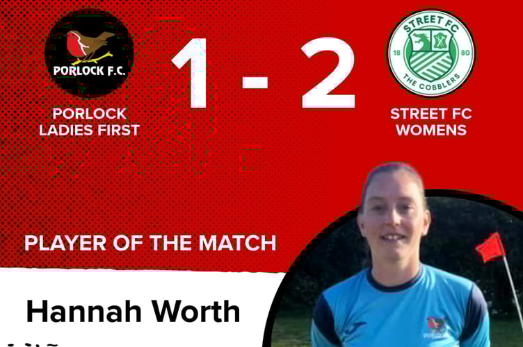 Hannah Worth - Porlock Ladies' Player of the Match