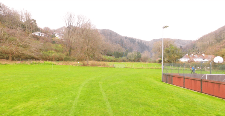 The proposed recreation ground site of a calisthenics park for Porlock.
