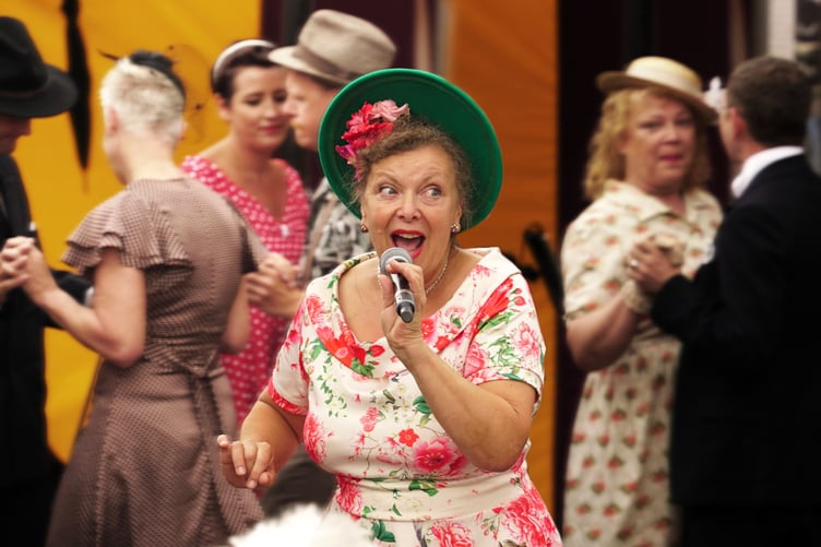 Singer May Blossom will be entertaining in Minehead and Watchet for the Forties weekend.