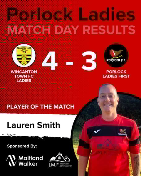 Lauren Smith - Porlock Ladies' Player of the Match