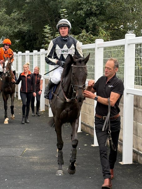 Best Night ridden by Jack Tudor being led into the winners enclosure at Newton Abbot