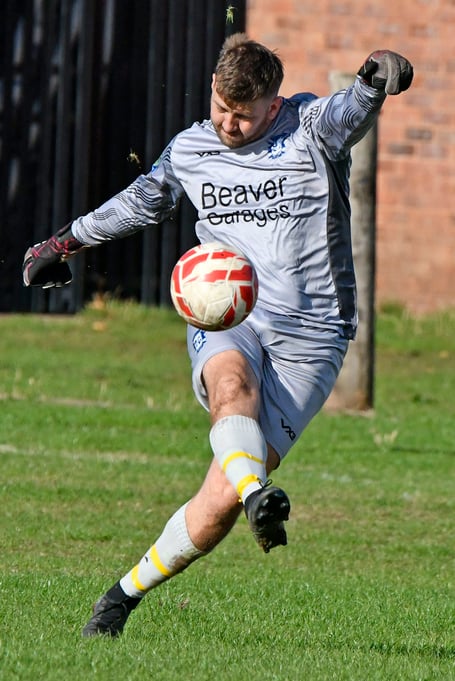 Minehead goalkeeper Greg Turner - called into action early on