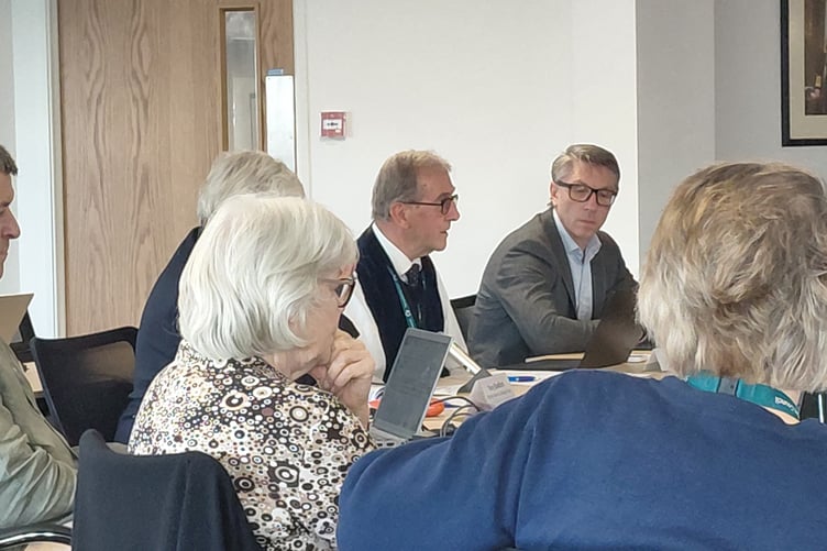 Somerset Rivers Authority chairman Cllr Mike Stanton and senior manager David Mitchell. PHOTO: Daniel Mumby